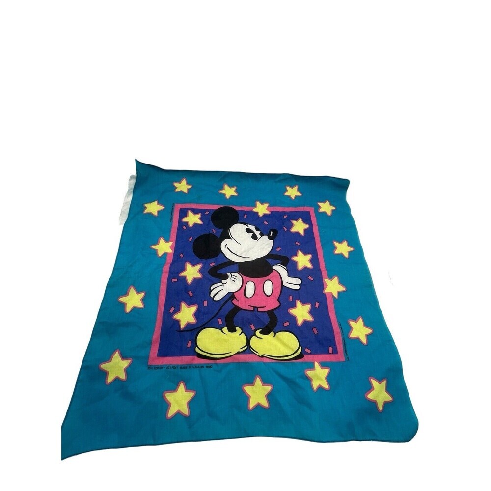 Vintage Mickey Mouse Bandana Walt Disney Company 50/50 made USA